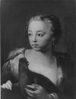 Mädchen mit Hahn